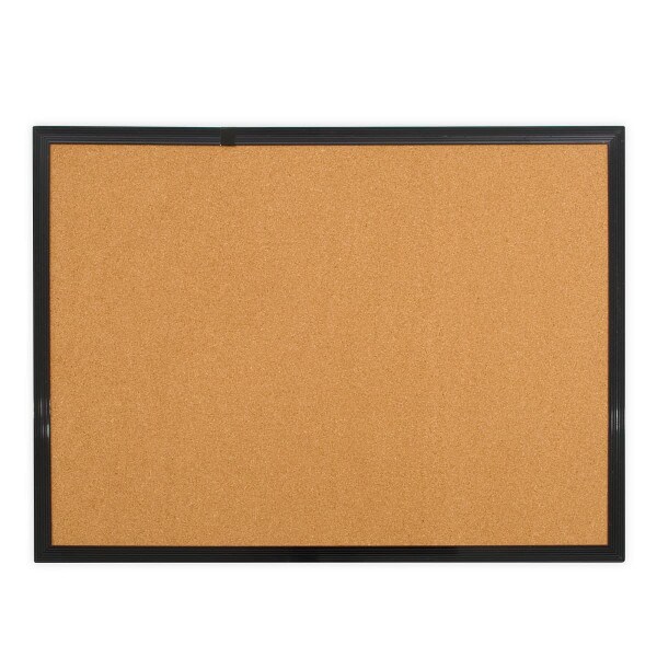 Cork bulletin board, black frame